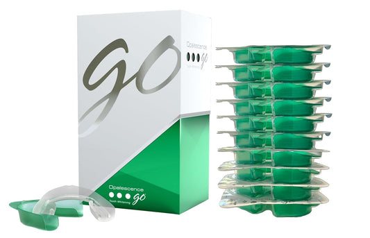 Opalescence Go 10% - Prefilled Teeth Whitening Trays Kit (10 Treatments) - 10% Hydrogen Peroxide - Mint Made by Ultradent Products. Go Teeth Whitening Kit -Mint- GO10-5193-1