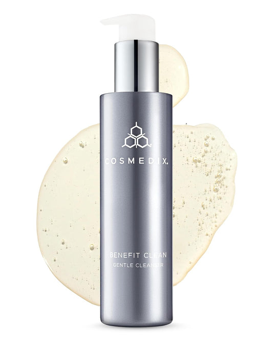 COSMEDIX Benefit Clean Gentle Face Wash Gel – Hydrating Cleanser for Women & Men – Moisturizing Facial Cleanser & Pore Minimizer for All Skin Types – Makeup Remover for Glowing Skin – 150 ml / 5 fl oz