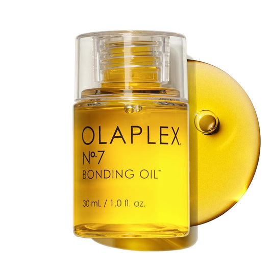 Olaplex No. 7 Bonding Oil, Concentrated High Shine Heat Protectant | Visibly Smooths & Softens Hair | Added Color Vibrancy | Up to 72 Hour Frizz Control | For All Hair Types | 1 fl oz