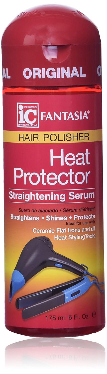 Fantasia IC Hair Polisher Heat Protector Straightening Serum, 6.0 Ounce 6.0 Fl Oz (0011313030158)