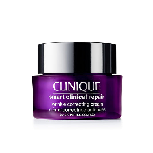 Clinique Smart Clinical Repair Wrinkle Correcting Anti Aging Face Cream With Hyaluronic Acid + Peptides For All Skin Types | Hydrating