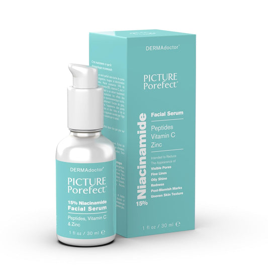 DERMAdoctor Pore Minimizer Niacinamide Serum for Face | Vitamin B3 Niacinamide Oil Control Pore Minimizer for Visible pores, Blackheads, Uneven Skin Tone, Redness, Oily Skin - Dermatologist Formulated
