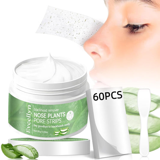 Blackhead Remover Mask 30g, Nose Pore Strips 60 pcs, Deep Cleansing Pore Strips for Blackheads, Removes Impurities and Excess Oil, for Women and Men,Tighten Pores for All Skin Type