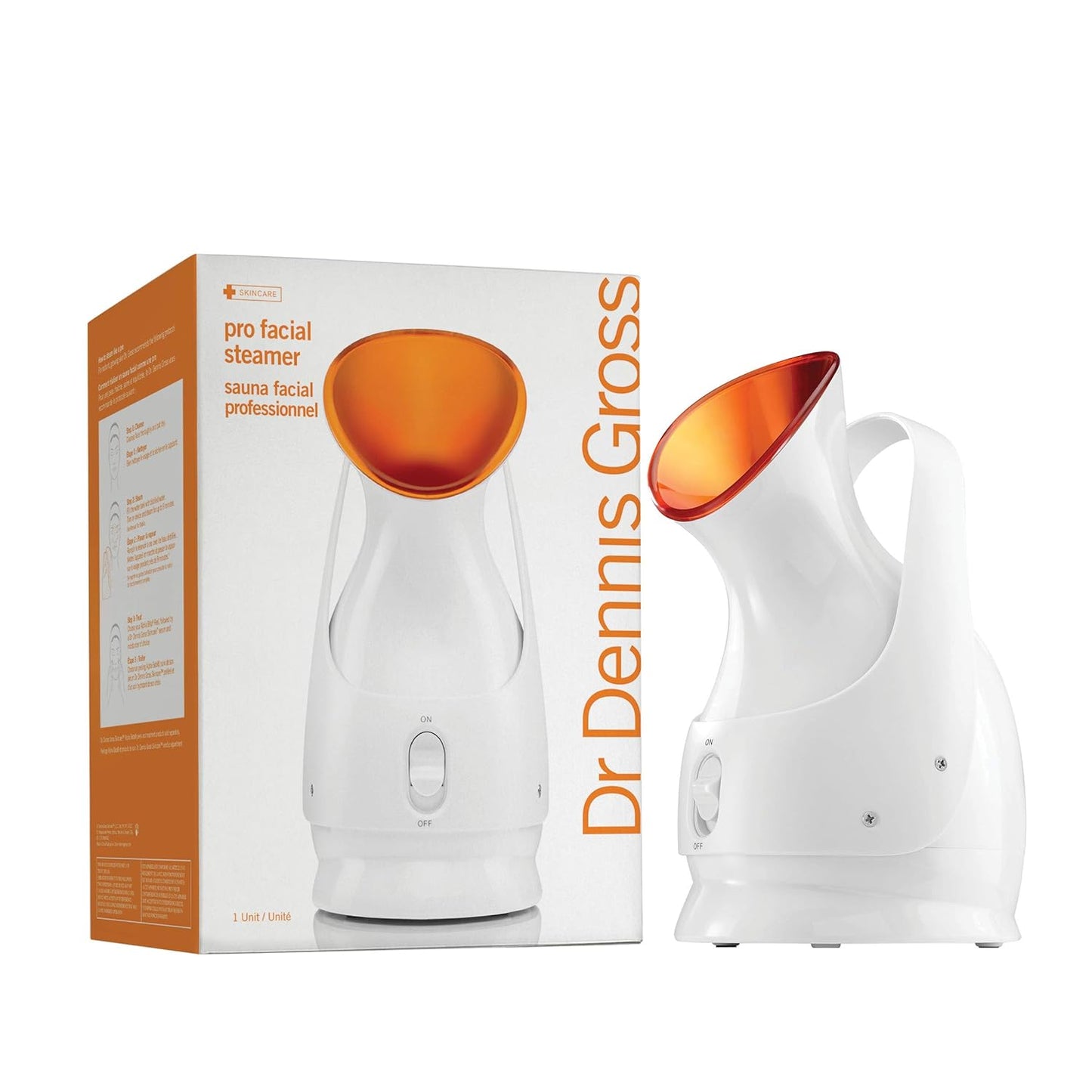 Dr. Dennis Gross Pro Facial Steamer for Facial Deep Cleaning: Infuse Skin with Hydration, Clarify Complexion, and Detox Skin