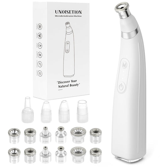 UNOISETION Diamond Microdermabrasion Machine, Portable Blackhead Remover Pore Vacuum, Dermabrasion Facial Machine for Exfoliation & Blackhead Removal