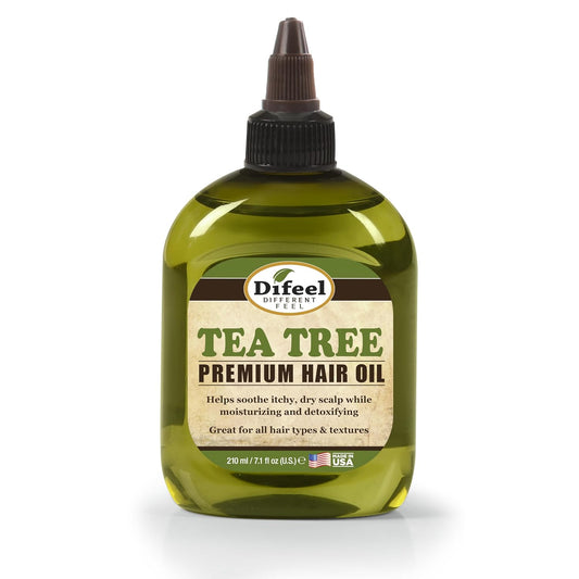 Difeel Premium Natural Hair Oil - Tea Tree Oil for Dry Scalp 7.1 Ounce