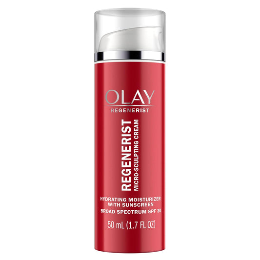 Face Moisturizer by Olay Regenerist Micro-Sculpting Cream Face Moisturizer with SPF 30 Broad Spectrum 1.7 oz