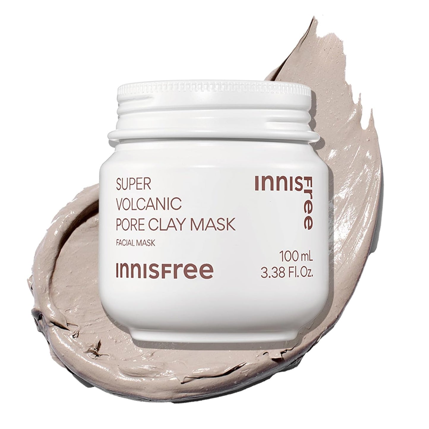 Innisfree Super Volcanic Clay Masks - Pore & Sebum Clay Mask for Oily Skin, Dual Mask for Normal to Dry Skin, Available in Limited Edition & Gift Sets