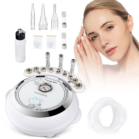 3 in 1 Diamond Microdermabrasion Machine, Professional Beauty Facial Care Equipment Microdermabrasion Device with Vacuum Spray Skin Care for Salon Personal Home Use,108a