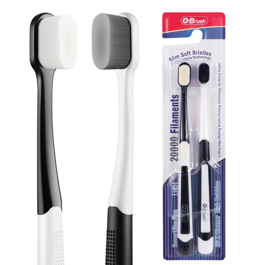 Ultra Soft Toothbrush for Sensitive Gums, 20k Nano Floss Bristles Toothbrushes
