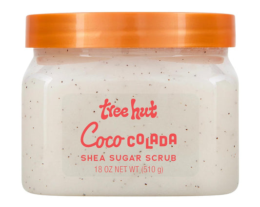 Tree Hut Coco Colada Shea Sugar Scrub, 18 oz, Ultra Hydrating and Exfoliating Scrub for Nourishing Essential Body Care