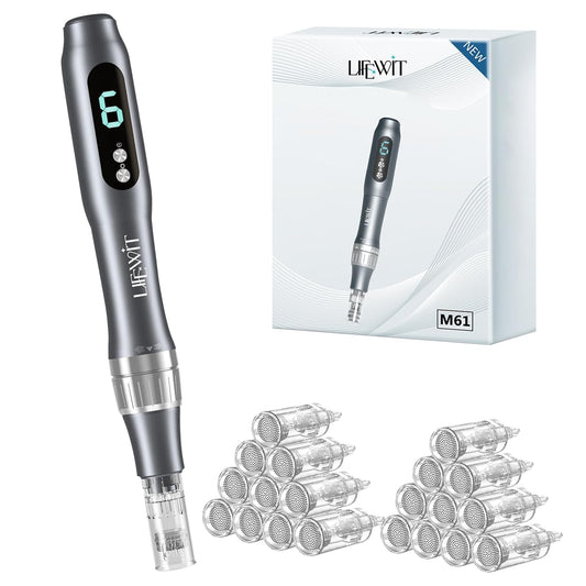 Dermastamp System, 0.25mm Microneedling Derma Stamp Pen, Derma Roller Alternative, Skin Care Tool for Women