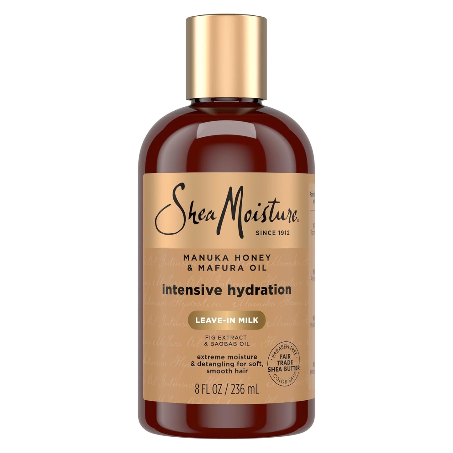 SheaMoisture Hydration Hair Milk Manuka Honey and Mafura Oil for Dry Hair to Hydrate and Style Hair 8 oz