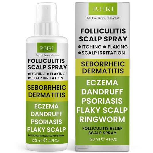Folliculitis Scalp Spray | Dandruff Treatment for Psoriasis & Folliculitis | Antifungal & Anti Dandruff Itchy Scalp Treatment Formula Spray for Dry and Irritated Scalp