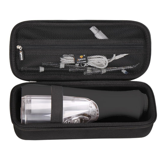 Aproca Case Compatible with Waterpik WF-20 / WF-02 Cordless Water Flosser, Storage Portable Bag for Accessories -Black (Case Only)