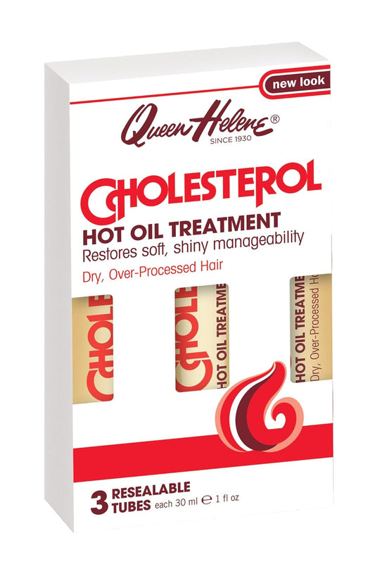Queen Helene Cholesterol Hot Oil Treatment in Resealable Tubes, 3-1 fl oz (29.57 ml) tubes