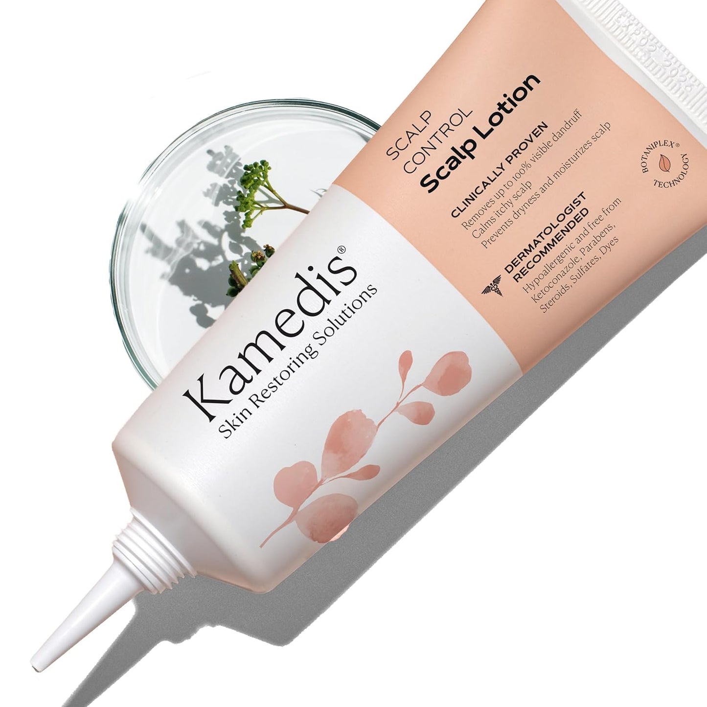 KAMEDIS Scalp Moisturizer Lotion For Dry, Itchy, Dandruff, Flaky & Sensitive Scalp. Over-Night Mask Treatment Botanicals-Based. Parabens Free. 3.38 Fl Oz.