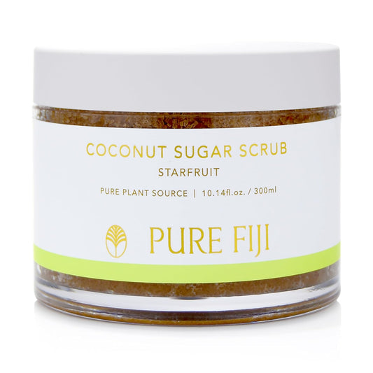 Pure Fiji Coconut Sugar Body Scrub, Starfruit (10.14 Oz /300ml)