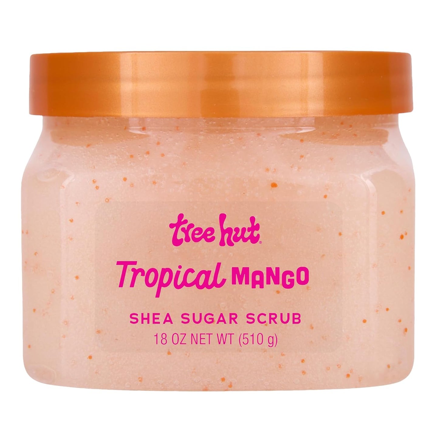 Tree Hut Shea Sugar Scrub Tropical Mango, 18oz, Ultra Hydrating and Exfoliating Scrub for Nourishing Essential Body Care