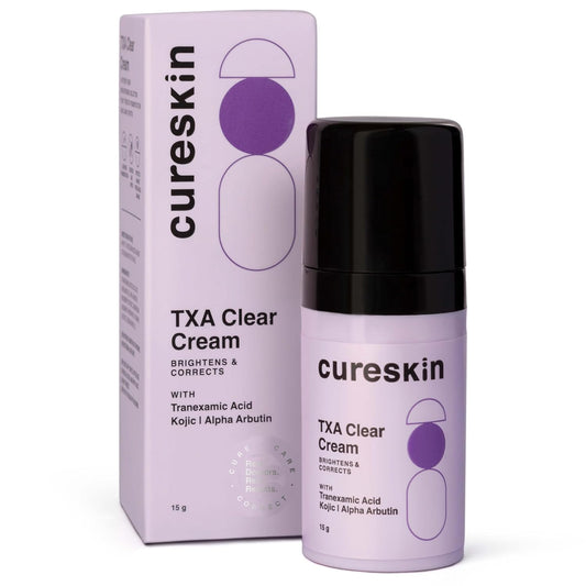 Cureskin Tranexamic Acid 10% Cream | 20,000 PPM Kojic Acid Dipalmitate, 15,000 PPM Alpha Arbutin, 100,000 PPM Tranexamic Acid | Dark spots, Freckle, Blemishes, Pigmentation (15g/0.5 Oz)