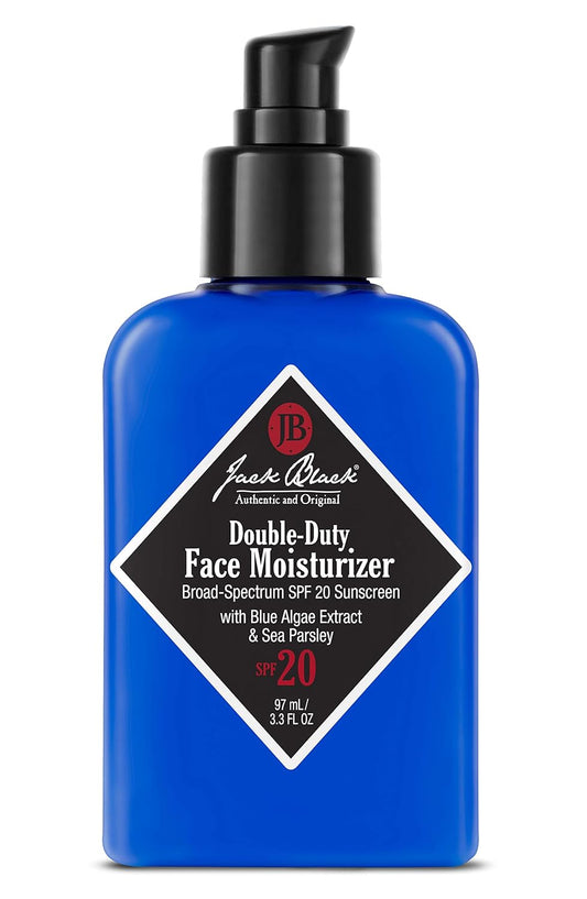Jack Black Double Duty Face Moisturizer with SPF 20, Facial Moisturizer Face Cream for Men, Mens Facial Lotion with SPF, Gifts for Men