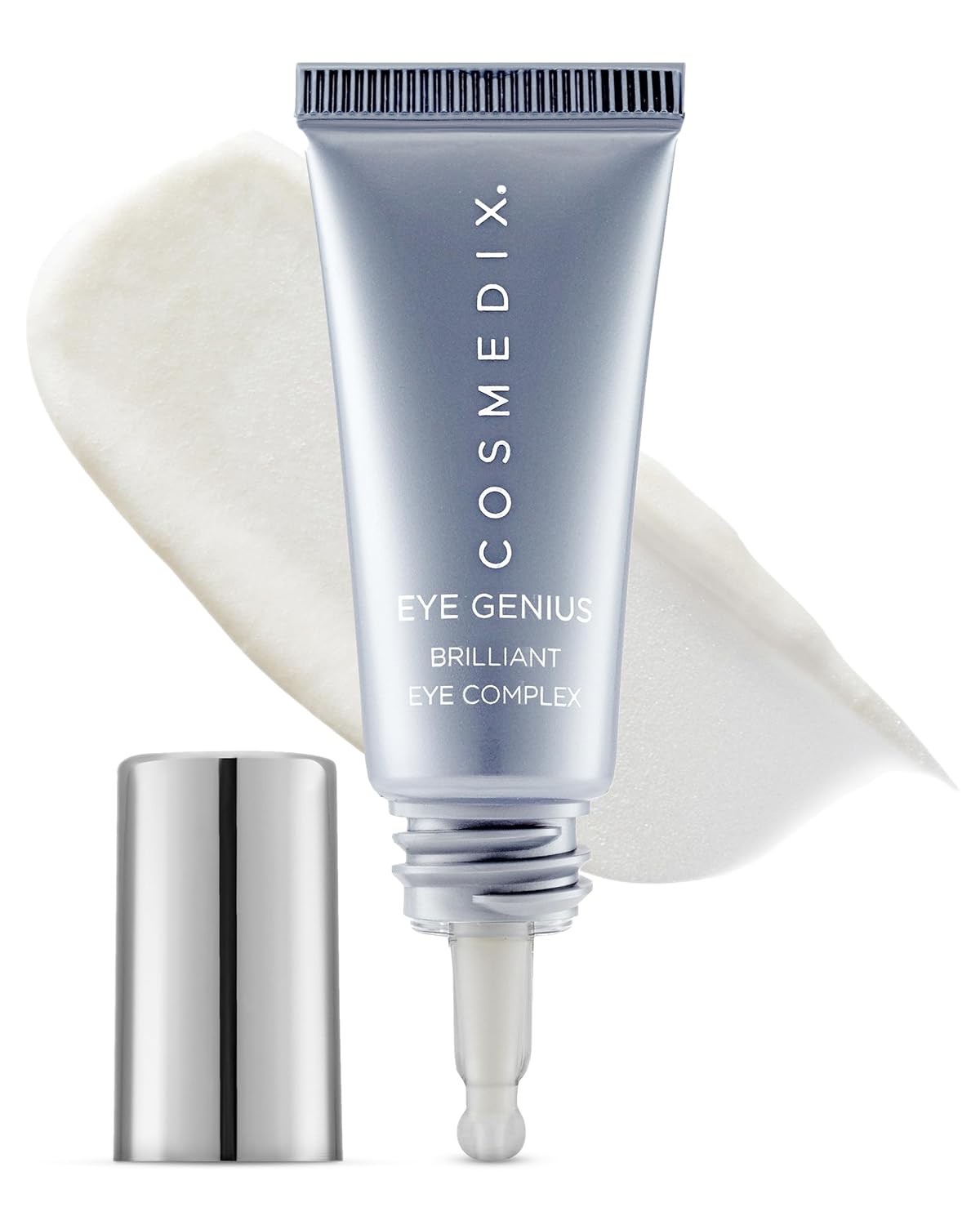 COSMEDIX Brilliant Under Eye Cream for Dark Circles & Puffiness - Firming Eye Serum for Fine Lines, Wrinkles & Puffy Eyebags