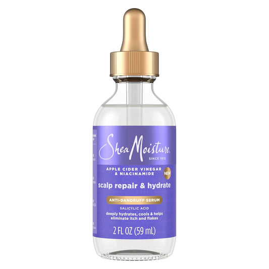 Shea Moisture Scalp Repair & Hydrate Anti-Dandruff Serum With Salicylic Acid and Scalp Repair Technology Deeply Hydrates and Improves Scalp Health as it Reduces Flakes and Itch 2 fl oz
