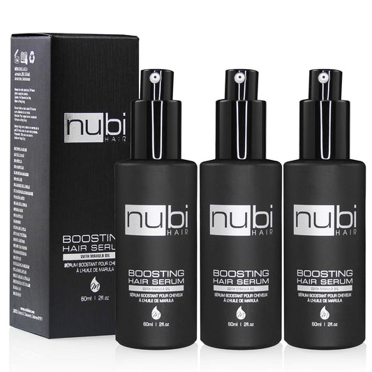 Silky Smooth Hair Serum for All Hair Types, Contains Marula Oil, Aloe Vera and Vitamin E, Non-Greasy Formula, Boosts Shine and Promotes Hair Growth, 2 Fl. Oz. / 60 Ml. (3 Pack)