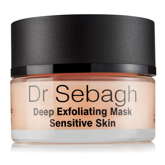 Dr Sebagh Deep Exfoliating Mask (1.7 fl oz) - Gentle Exfoliating for Sensitive Skin - Lactic Acid Detox Face & Pore Cleansing - Anti-Aging Skin Mask for Radiance & Renewal