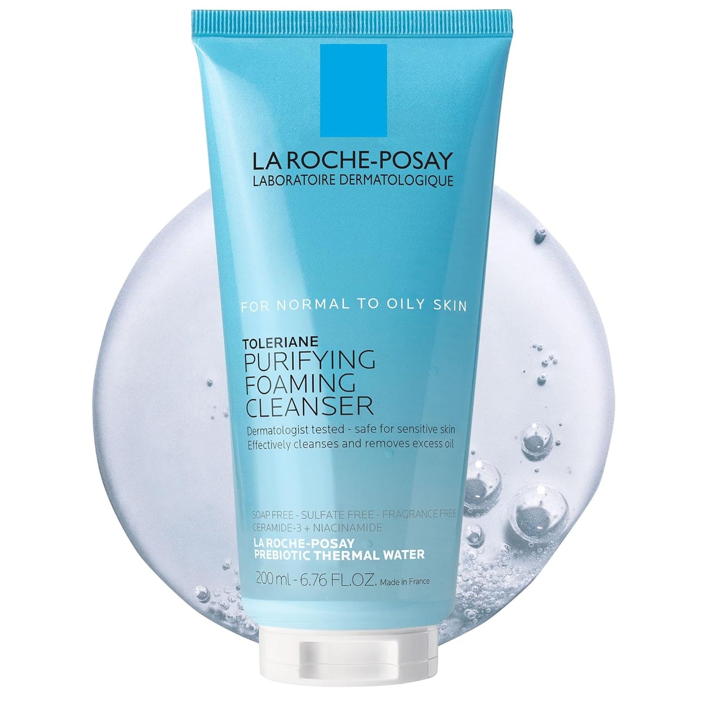 La Roche-Posay Toleriane Purifying Foaming Facial Cleanser, Oil Free Face Wash for Women & Men with Niacinamide + Ceramides, Pore Cleanser Safe For Sensitive Skin, Won’t Dry Out Skin, Soap Free