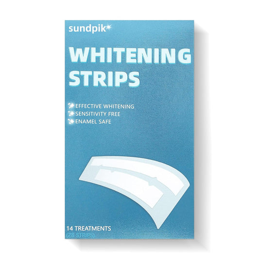 14 Day Teeth Whitening Strips Kit for Sensitive,Non-Slip Enamel-Safe Strips for Whiter Teeth(28 Strips)