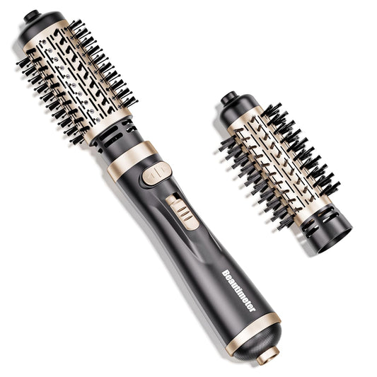Beautimeter Hair Dryer Brush 3-in-1 Hair Styler, Rotating Blow Dryer Brush with 2-Inch and 1.5-Inch Brushes